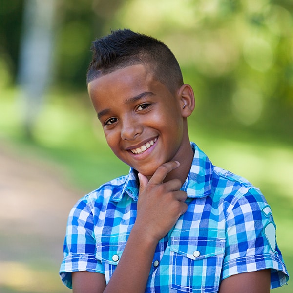 boy smiling at Modern Orthodontics in Long Beach, CA